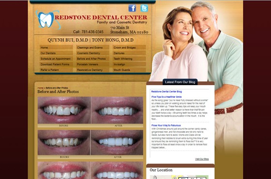 Medical Web Design: Redstone Dental