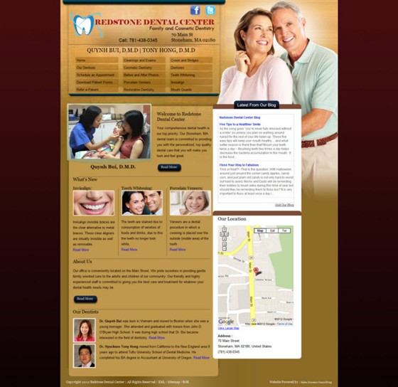 Medical Web Design: Redstone Dental