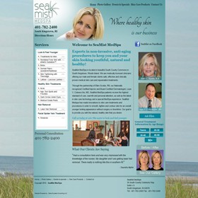 Medical Web Design: SeaMist MedSpa
